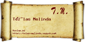 Tálas Melinda névjegykártya
